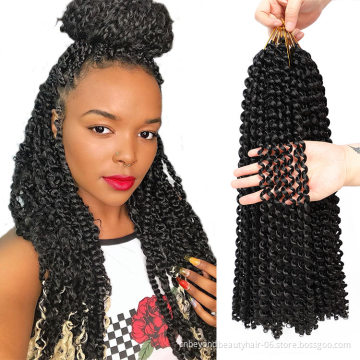 Wholesale Passion Spring Twist Hair Water Wave Braiding Hair For Passionate Twisat Crochet Braids Hair Hairstyle
